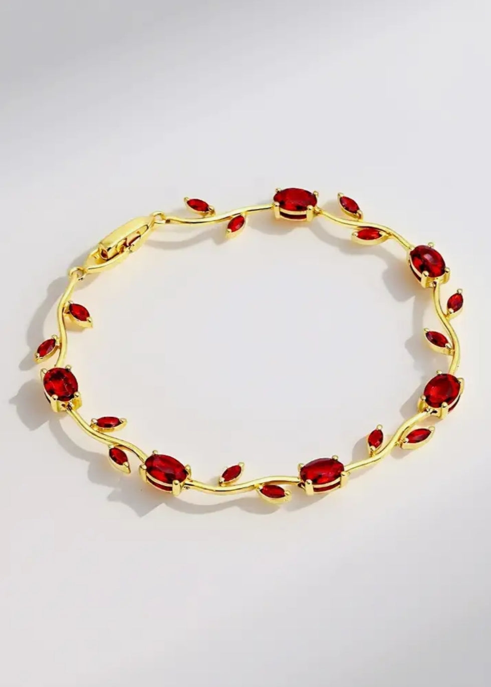 Anti-tarnish Tulip Crystal Vine Bracelet