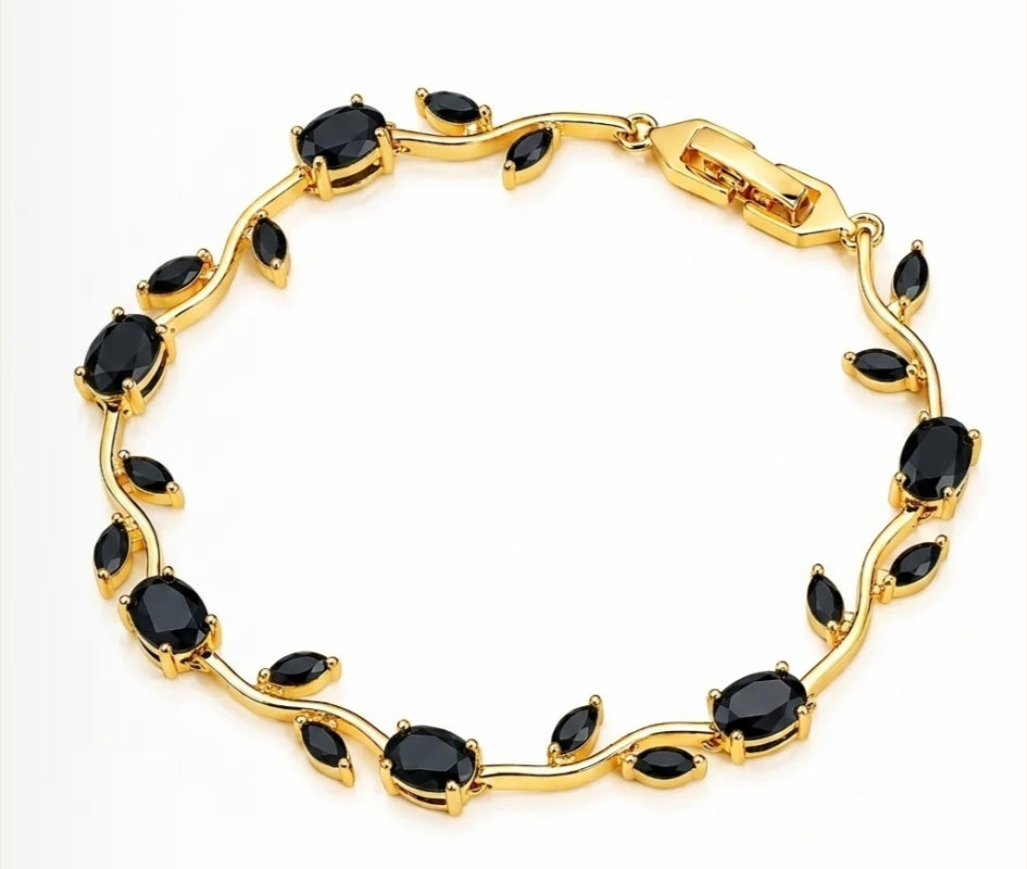 Anti-tarnish Tulip Crystal Vine Bracelet