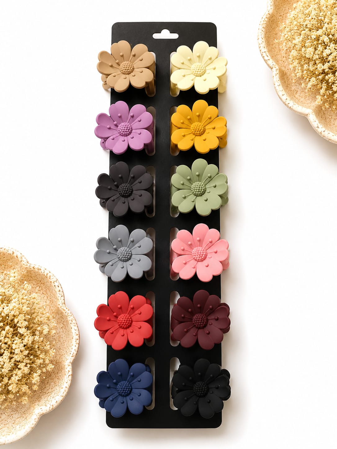 Flower Hair Medium Claw Clip 1