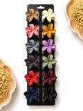 Matte Flower Medium Hair Claw Clip
