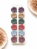 Glossy Flower Medium Hair Clips
