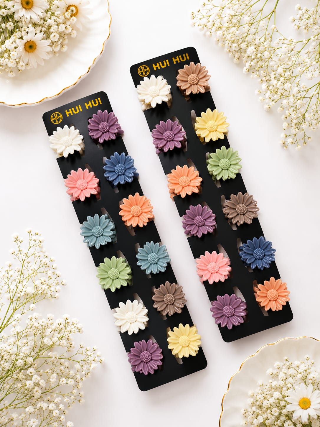 Daisy Flower Mini Clips