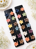 Glossy Flower Mini Clips