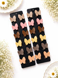 Neutral Butterfly Mini Clips