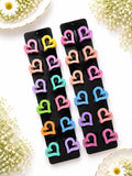 Pastel Heart Mini Clips