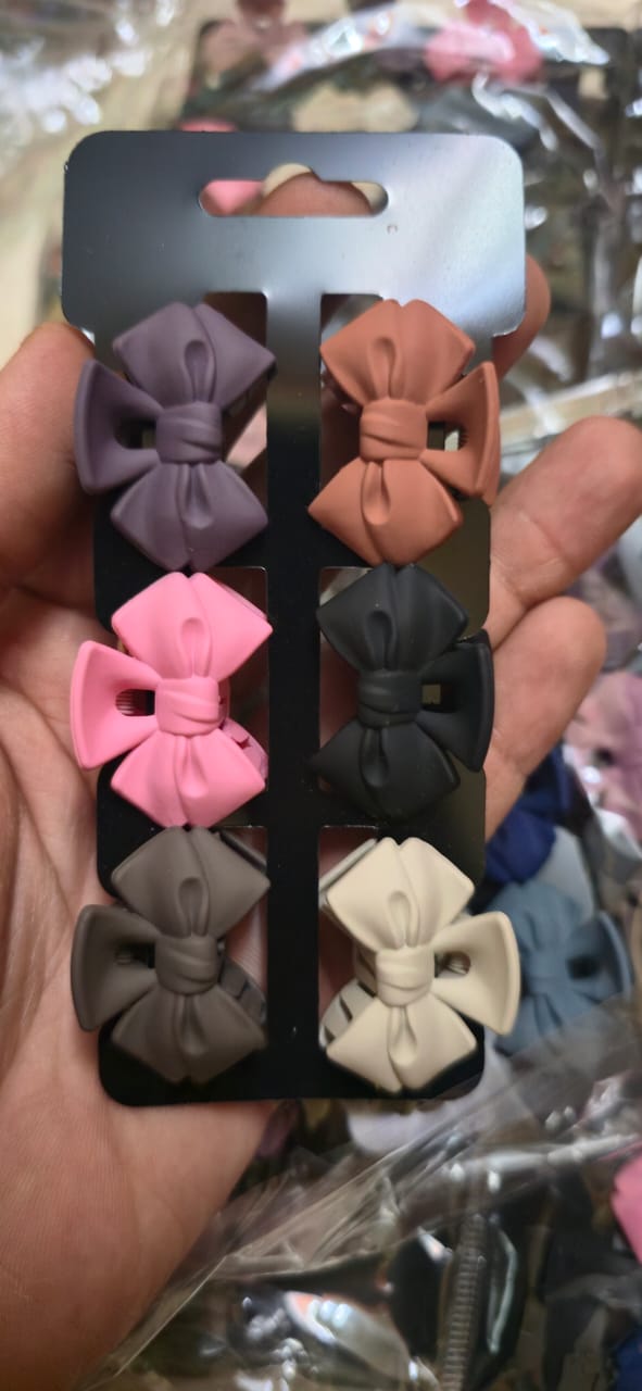 Mini Ribbon Hair Clips