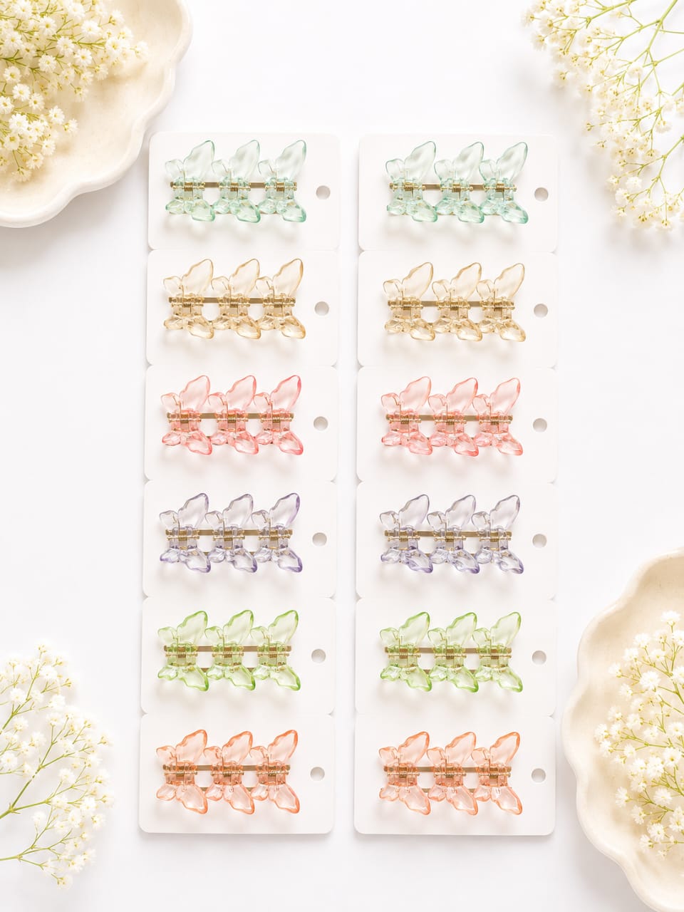 Crystal Butterfly Clips