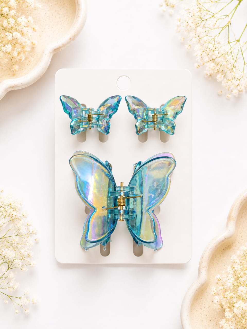 Shimmery Butterfly Hair Claw Clip