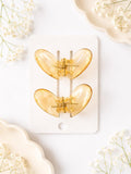 Glassy Butterfly Clips