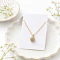 Pave Crystal Ball Pendant Necklace