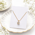 Classic Solitaire Crystal Pendant Necklace