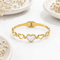 Anti-Tarnish Eternal Love Shell Cuff Bracelet