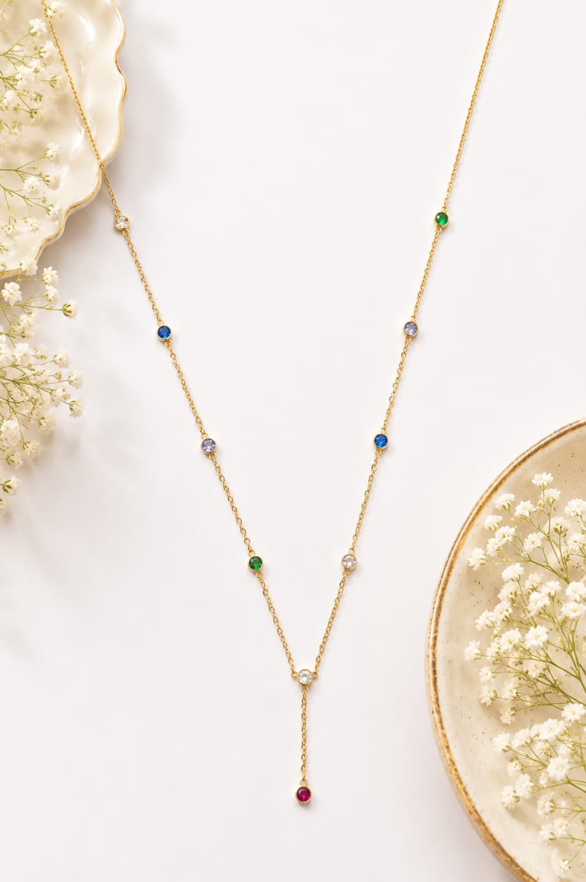 Anti-tarnish Multicolor Necklace