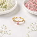 Anti-tarnish Droplet Blush Ring