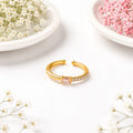 Anti-tarnish Pink Sparkle Adjustable Ring