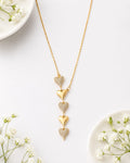 Gold-Plated Elegant Heart Drop Anti-Tarnish Necklace