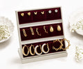 9 Pairs Assorted Hoop and Stud Earrings Set