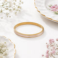 Anti-tarnish Classic Gold Trim Enamel Bracelet