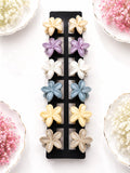 Nude Palette Mini Plumeria Flower Hair Claw Clips