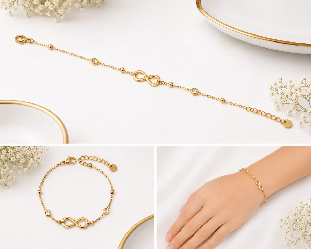 Infinity Charm Chain Bracelet