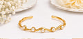 Irregular Stone Cuff Bracelet