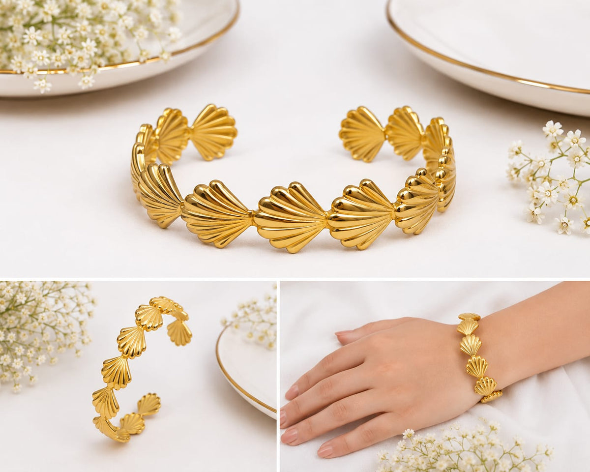 Anti-tarnish Golden Shell Bracelet