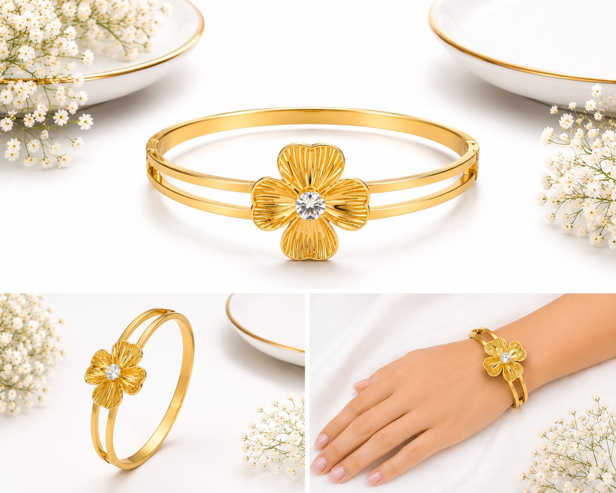 Anti-tarnish Blossom Shine Bracelet - Baby size