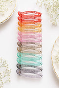 Jelly Transparent Snap Hair Clips
