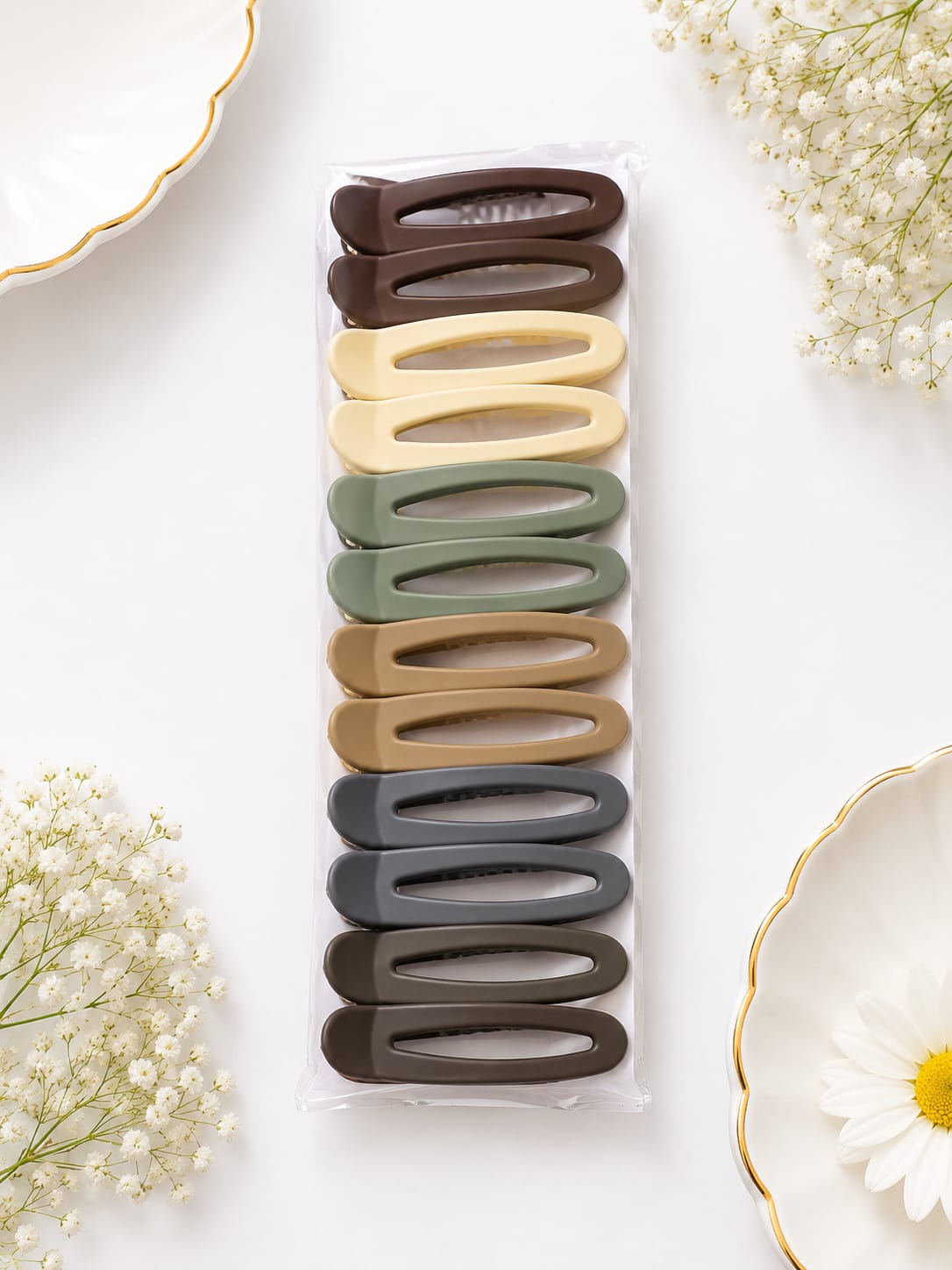 Matte Pastel Snap Hair Clips