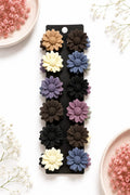 Dual Multi-Petal Daisy Flower Hair Claw Clips