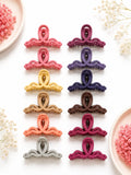 Matte Cross-Loop Hair Claw clips