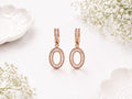 Anti Tarnish Oval Drop Earring