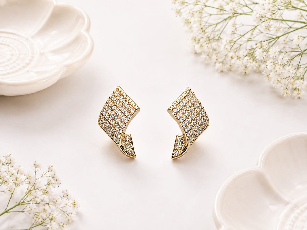Anti-tarnish Aurora Wave Earrings