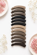 Matte Minimalist Banana Hair Clips - Medium