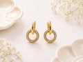Anti-tarnish Gold Plated Maria CZ Hoop Earrings