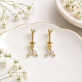 Dual-petal Drop Helix Earring