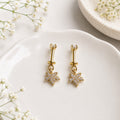 Floral Helix Drop Earrings