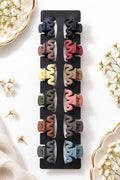 Matte Wavy Mini Hair Claw Clips