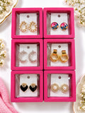 Korean-Style Aesthetic Earrings Set - Combo 1