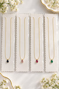 Crystal Teardrop Pendant Necklace - Variant 1