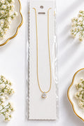 Crystal Teardrop Pendant Necklace