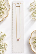 Round-cut Crystal Solitaire Pendant Necklace