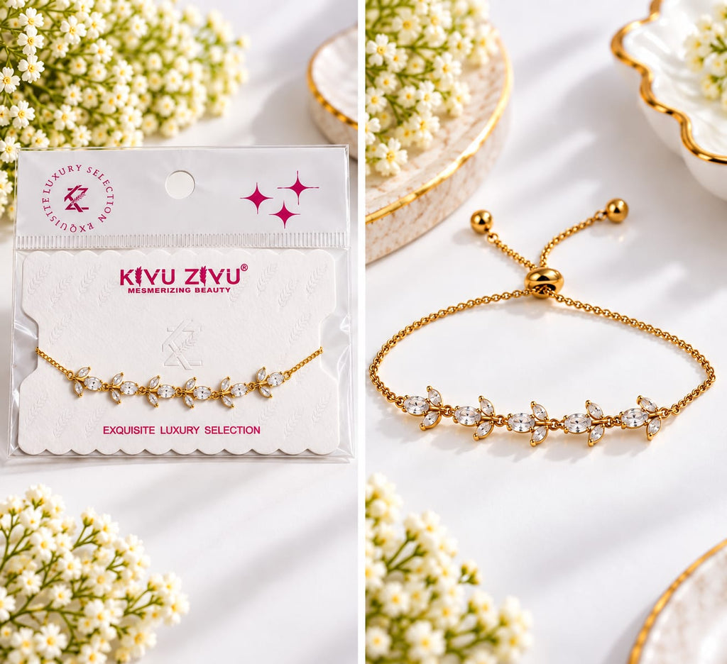 Crystal Tulip Chain Bracelet
