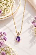 Anti-tarnish Teardrop Pendant Necklace
