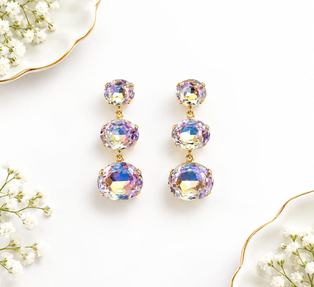 Aurora Borealis Premium Crystal Drop Earrings
