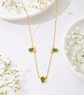 Anti-tarnish Bow Chain - Green