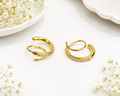 Anti Tarnish Spiral Hoop Earring