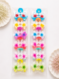 Double Plumeria Flower Rubber Matte Hair Claw Clips