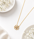 Anti-tarnish Cluster Pendant Necklace