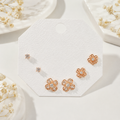 Anti-tarnish Flower Glow Combo Earrings